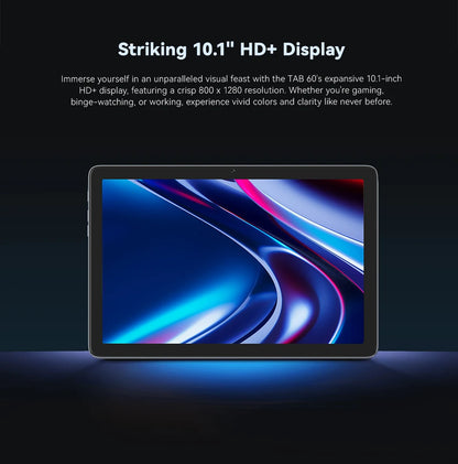 Cubot TAB 60, 2024 New Android Tablet, Octa-Core, 8GB RAM (4GB+4GB), 128GB ROM, 10.1-Inch HD+ Screen, 6000mAh, OTG, WiFi 6.