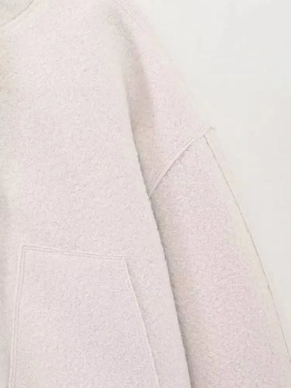 TRAFZR Damenjacken Frühling 2023, elegantes Fleece, Vintage, neue Oberbekleidung, Langarm, Harajuku, Y2k, Streetwear, Bomberjacken