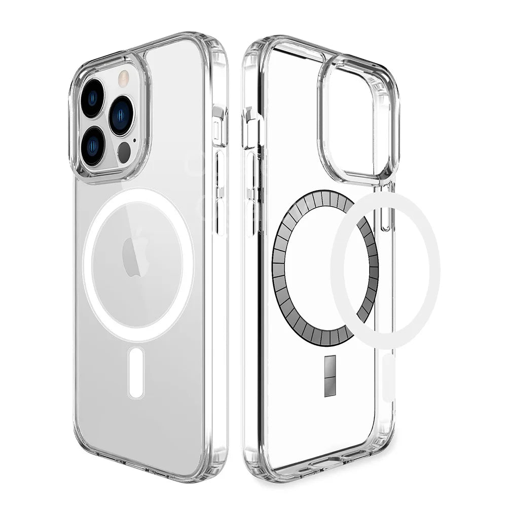 Clear Case For iPhone 17 16 Pro Max 17 Air Case 16 15 14 13 12 11 Pro Max Case For Magsafe for iPhone16 Plus Luxury Cover Cases