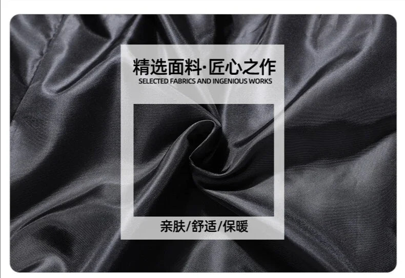 Men's Winter Pants Duck Down Padded Pants Thick Warm Black Loose Jogger Windproof High Waist Elastic Thermal Down Trouser Male.