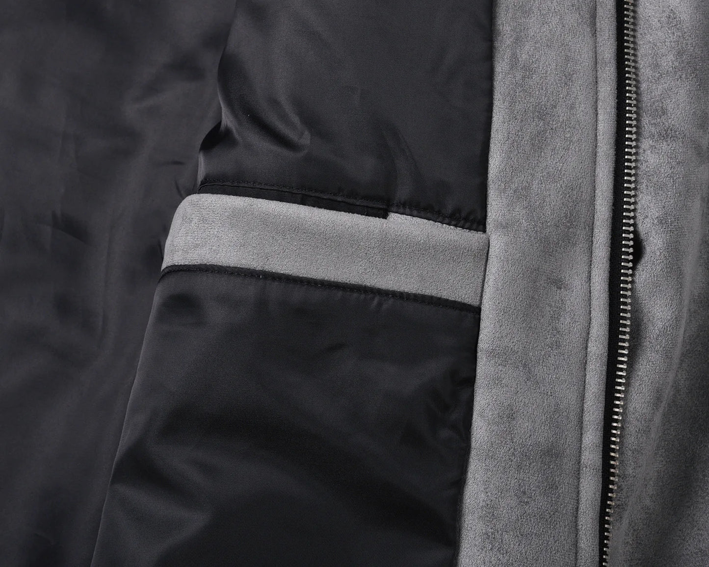 Spring Autumn New Fashion Men's American High Street Solid Color Chamois Multi Pocket Zipper Jacket Coat Casual Trendy Coat Male