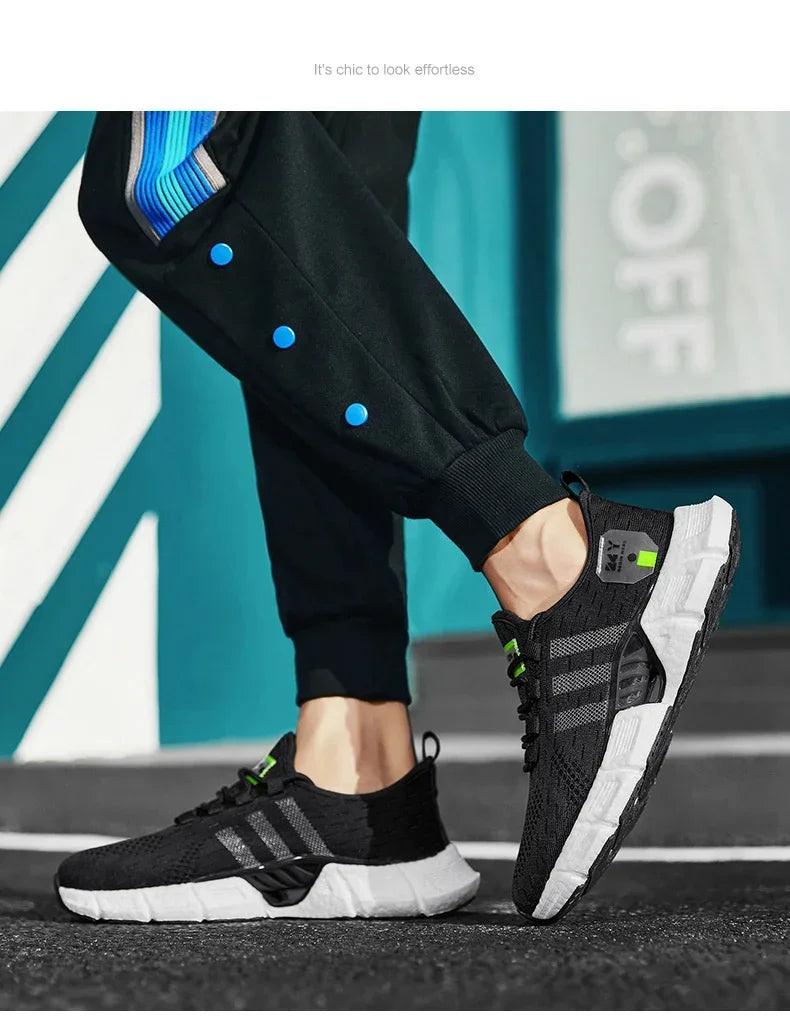 New Fashion Runnning Sport Shoes Men Sneakers Lightweight Breathable Mesh Comfortable Men's Casual Shoes Outdoor Jogging Zapatos