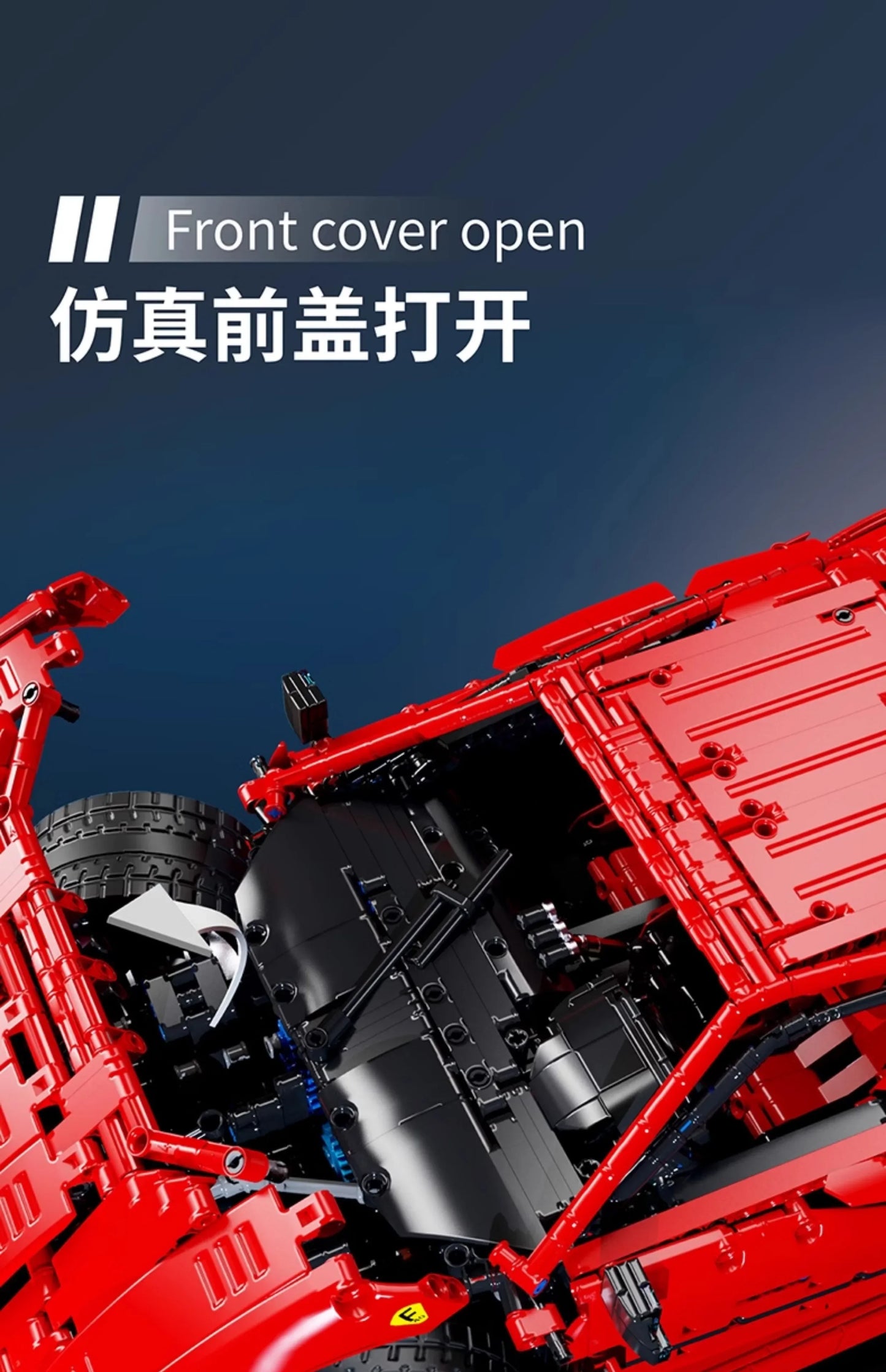 4026PCS Technical LOX Edition F40  Assembly MOC 140629 Building Block Car Supercar Model Adult High Difficulty Racing Toys