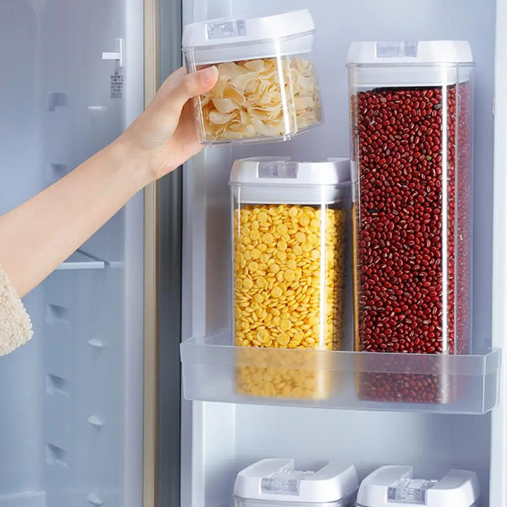 FAIS DU Food Storage Jar With Lid Kitchen Container Kitchen Organizer Stackable Dustproof Moisture Resistant Kitchen Accessories.