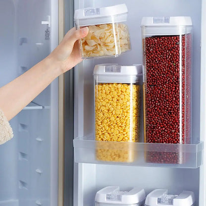 FAIS DU Food Storage Jar With Lid Kitchen Container Kitchen Organizer Stackable Dustproof Moisture Resistant Kitchen Accessories.