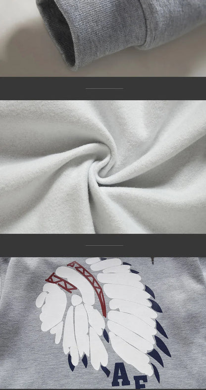 3 Pieces Set Hoodies+Vest+Pants Casual Men's Track Suit Clothing Coats Winter Thick Warm Tracksuit for Men Printed Mens Set Vest