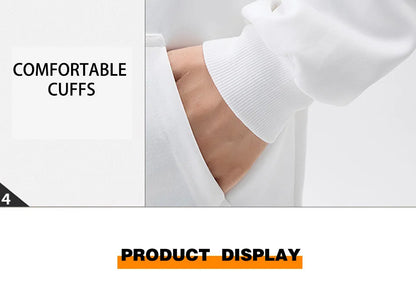 470G-570G HeavyWeight Cotton New Autumn Casual Men's Top Solid Color Loose Pullover Hoodies Sweatshirt Long-Sleeve Men Clothing