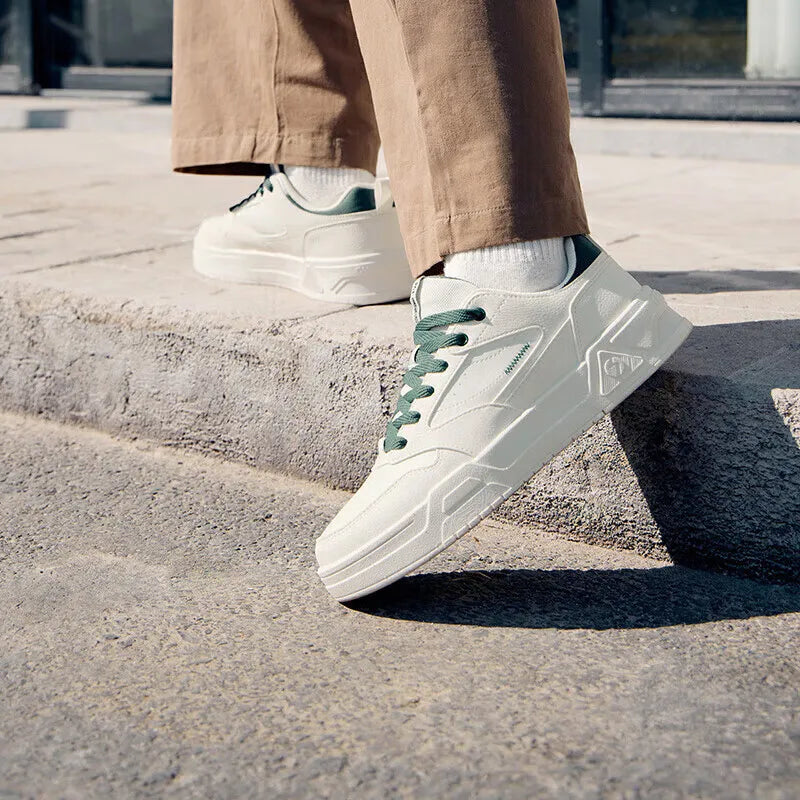 361 Degrees Men's Board Shoes Spring New Casual Versatile Thick Soled Leather Comfortable Trendy Durable Male Sneaker 672516615.