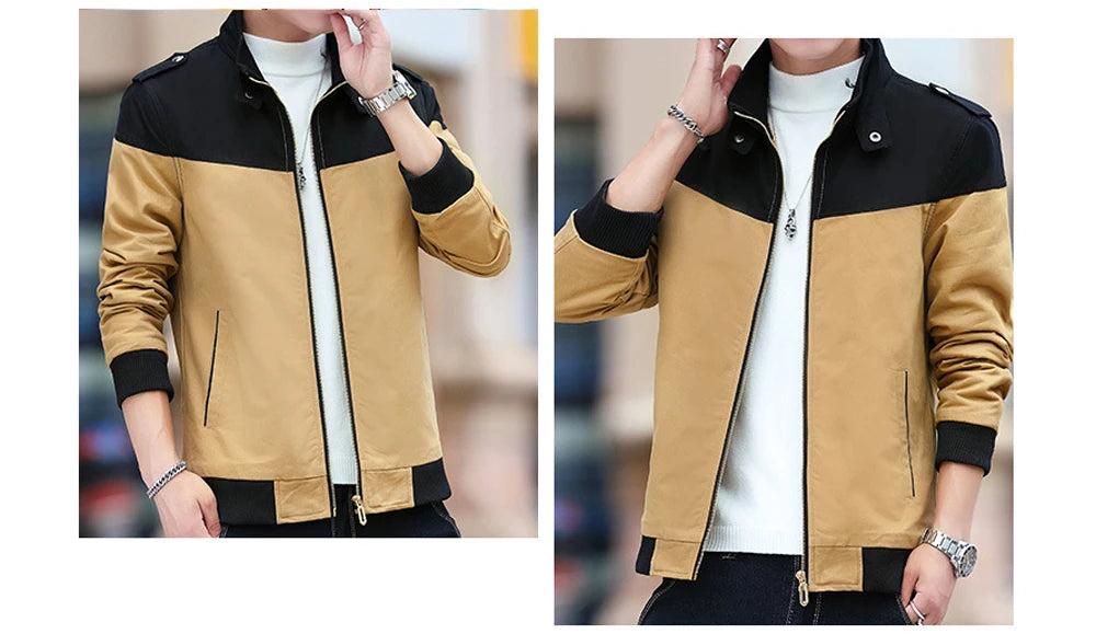 DIMUSI Winter Men's Bomber Jacket Casual Mens Outwear Fleece Warm Coats Fashion Stand Collar Uniform Jackets Mens Brand Clothing.