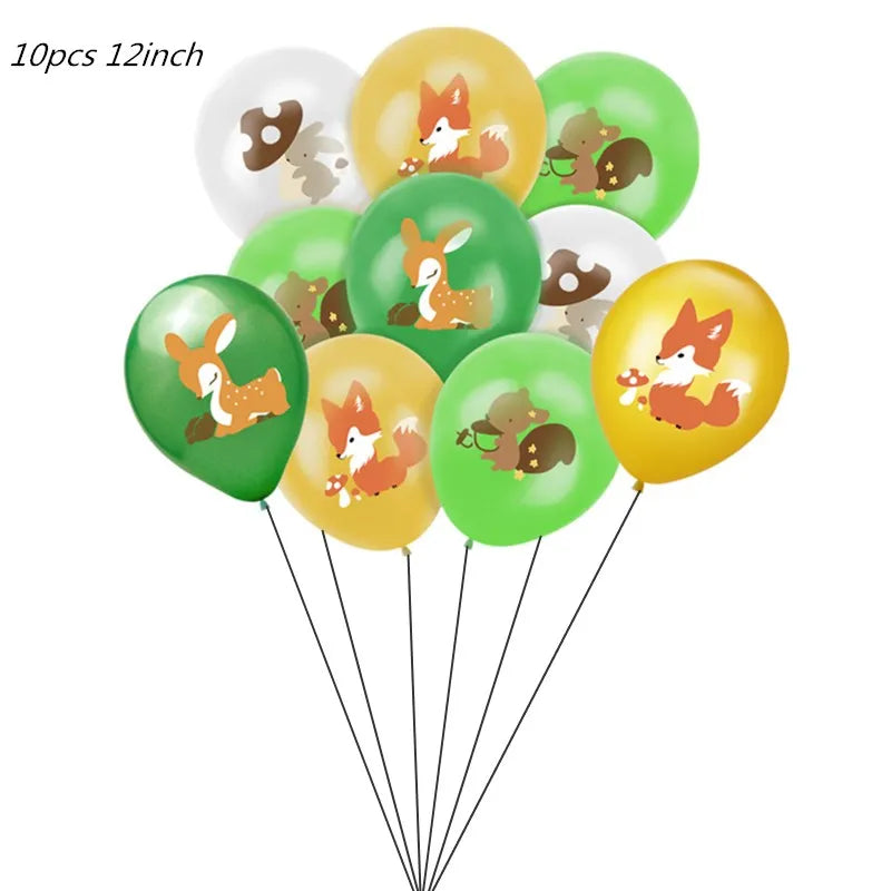 1–12 Monate Foto-Banner, Wald-Foto-Banner, alles Gute zum Geburtstag, Party-Dekoration, Babyparty, 1. Geburtstag, Junge, Mädchen, 12-Monats-Foto-Banner