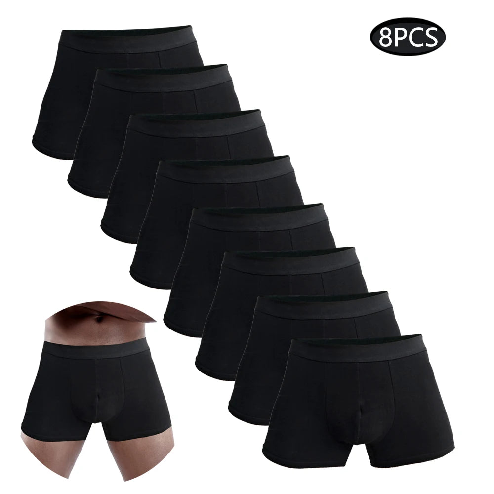 8 stücke Boxer Baumwolle unterwäsche für männer Sexy männer höschen Set Hohe Qualität Herren Boxer Shorts Familie Unterhose Mann sexy Männlichen Stamm