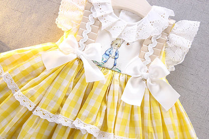 Mädchen Märchen kleid Puff ärmel Mesh Kleid, verkleiden Outfits für Party Geburtstag Leistung, als Geschenk.