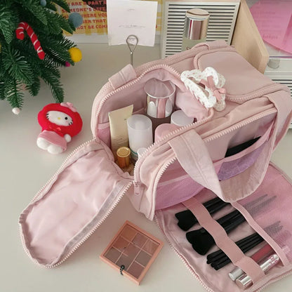 New Women's Cosmetic Bag Portable Storage Bag Large Capacity Luxury Makeup Bag Travel Organizer Essentials Toiletry Bags.