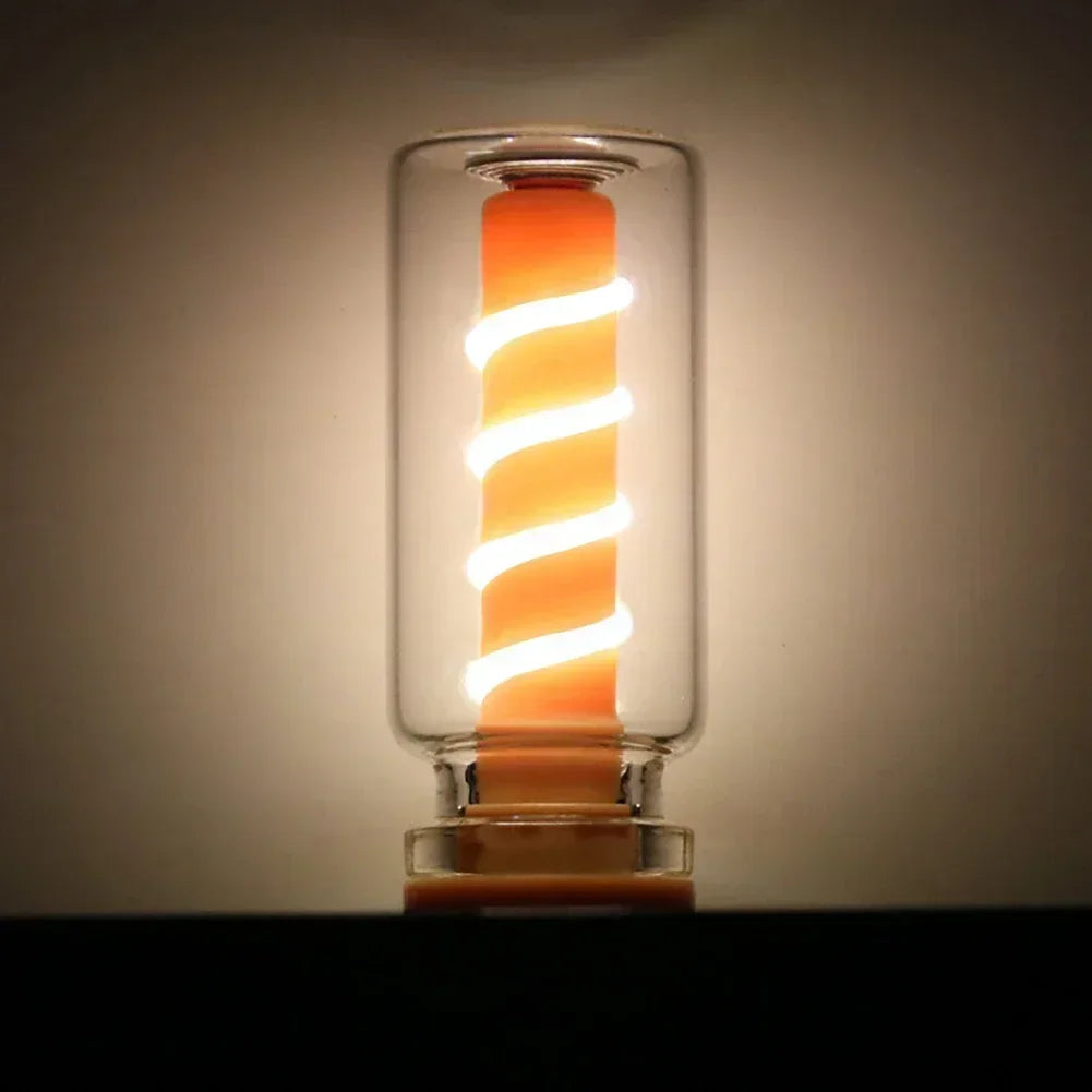 Für die tägliche Beleuchtung Glühbirne Atmosphäre Lampe LED Spirale Filament Licht handgemachte DIY Camping Licht LED flexible Retro USB Glühbirne.