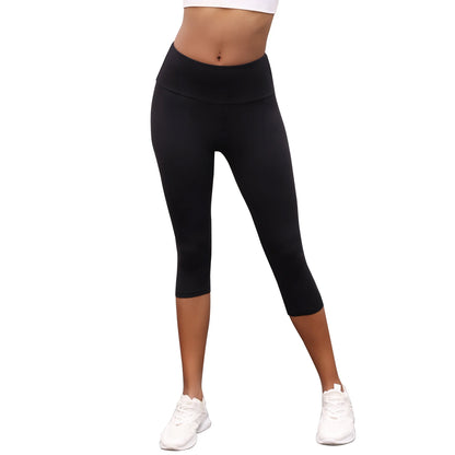 Women's High Waisted Capri Pants Super Soft No See Through Workout Yoga Push Up Gym Fitness Running Athletic Leggings.