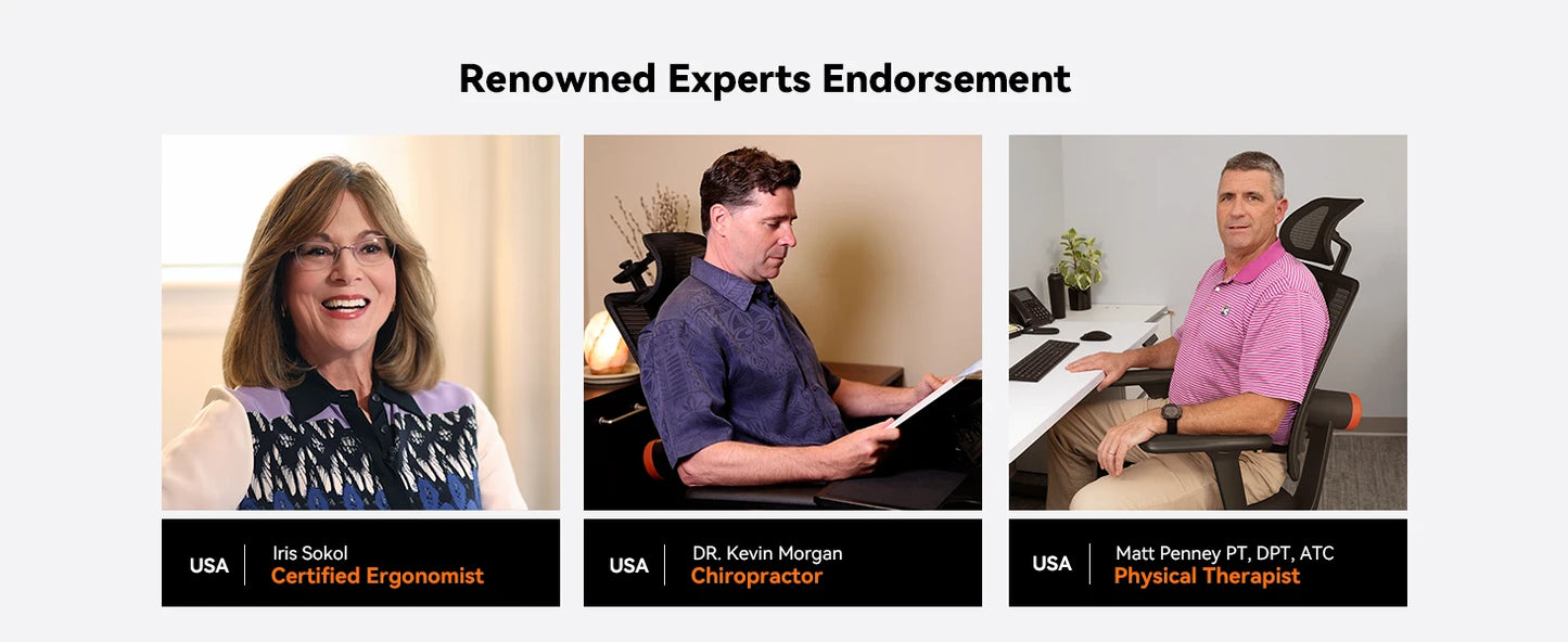 NEWTRAL MagicH-BP Ergonomischer Bürostuhl mit Fußstütze und Lordosenstütze, 4D Armlehne, Rückenlehne und Verstellbarem Kopfsitz, Schreibtischstuhl aus Mesh für Büro