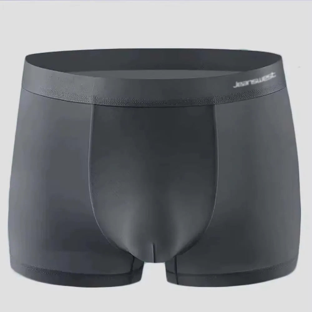 4 Stück Herren Boxershorts Unterwäsche Boxer Mann cool atmungsaktiv sexy Höschen Eis Seide Mode 4 Farben mischen xl 3xl 4xl 5xl