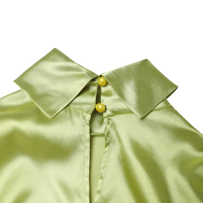 VONDA Frauen Böhmischen Lange Maxi Kleid 2024, Elegante Langarm Hohe Kragen Roben Casual Einfarbig Vestidos Vintage Sommerkleid.