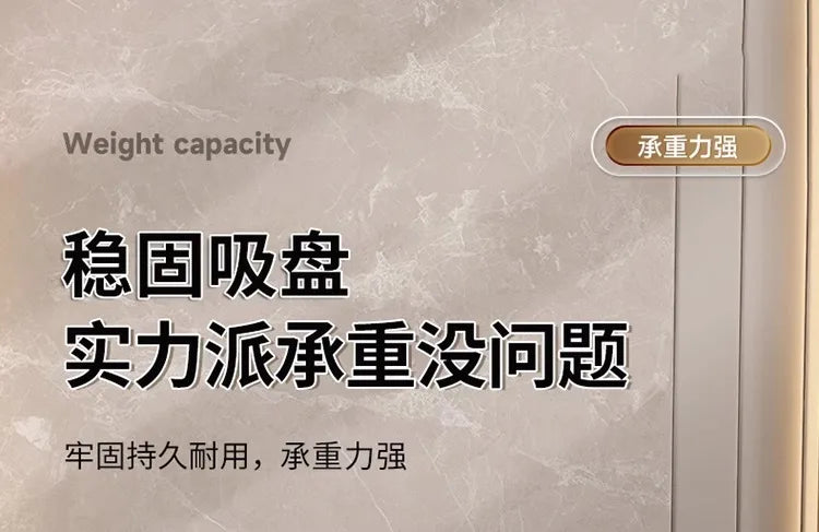 Halterung für Haartrockner, Aufbewahrungsregal mit Saugnapf, ohne Stanztoilette, Aufbewahrungsregal für das Badezimmer, Aufhänger für Haartrockner