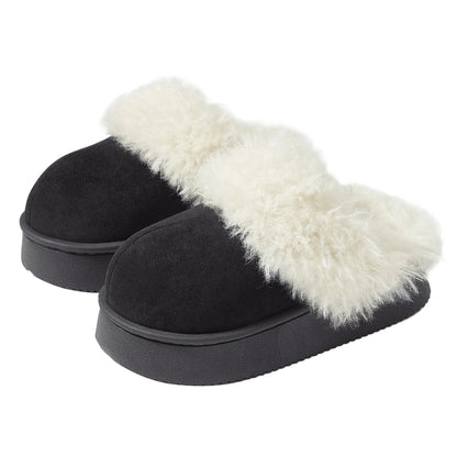 Eyriphy, Größe: 36-37 bis 46-47, Winter-Baumwollschuhe/ Pelzig/ Plateauschuhe/ Damenschuhe/ Hausschuhe Herren/ Baumwollhausschuhe Damen