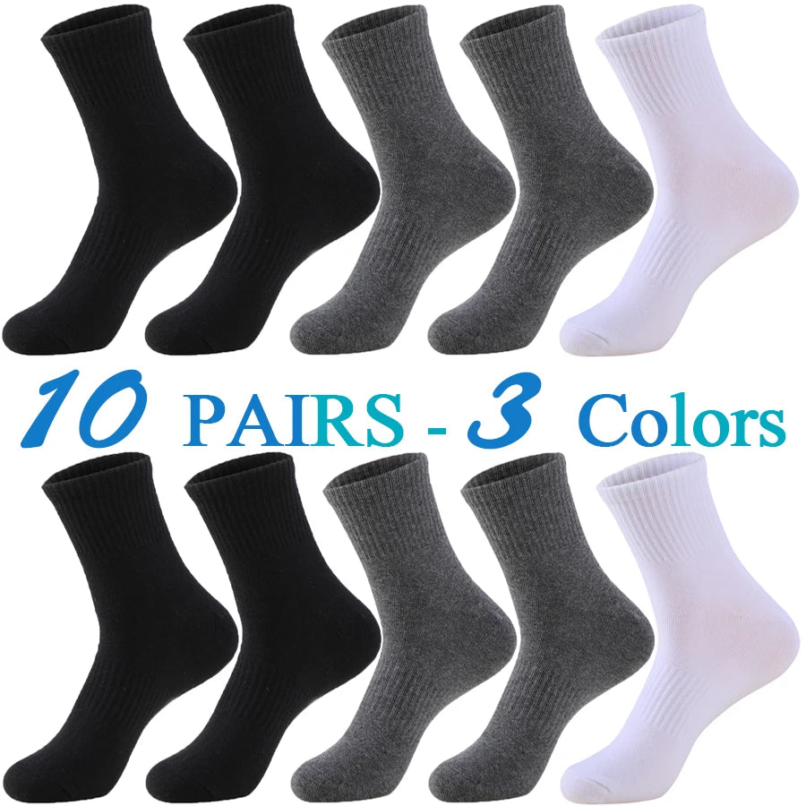 5 Pairs/Lot Running Socks Men Sports High Quality Cotton Colorful Outdoor Cycle Casual Breathable Long Sock Male Gifts 5 Styles