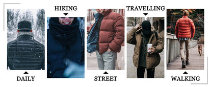 TACVASEN Stand Collar Lightweight Puffer Jackets Mens Quilted Jacket Water Resistant Ripstop Down Insulated Windbreaker Coats.