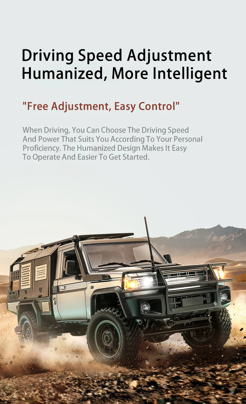 MN82S RC Crawler 1/12 Full Scale LC79 RC Pickup Short Truck 4WD Remote Control Climbing Off-road Car Toys for Kids Adults Gifts