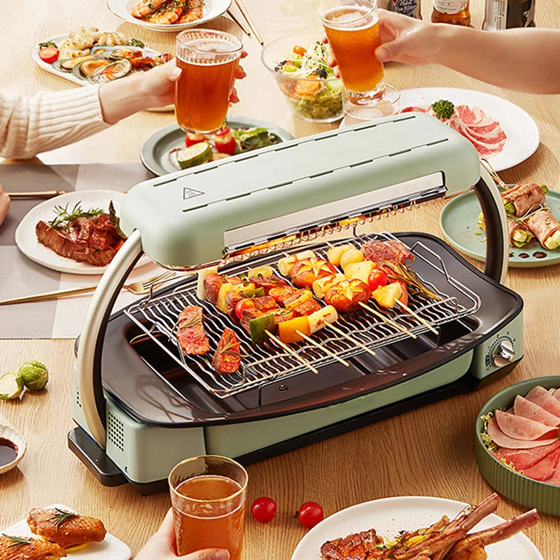 New Smokeless Barbecue Oven Barbecue Pot Household Multi-function Indoor Electric Oven Korean Style Skewer