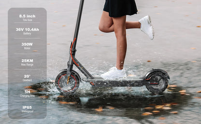 JUICEASE E1 Electric Scooter 36V 10.4Ah Battery 350W Motor 25KM Range 31KM/h Speed Foldable Design Smart APP Control EU Stock.