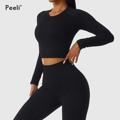 2/3 Piece Set Women Gym Wear Seamless Yoga Set Sports Bra Crop Top High Waist Leggings Fitness Sportswear Workout Outfits Woman.