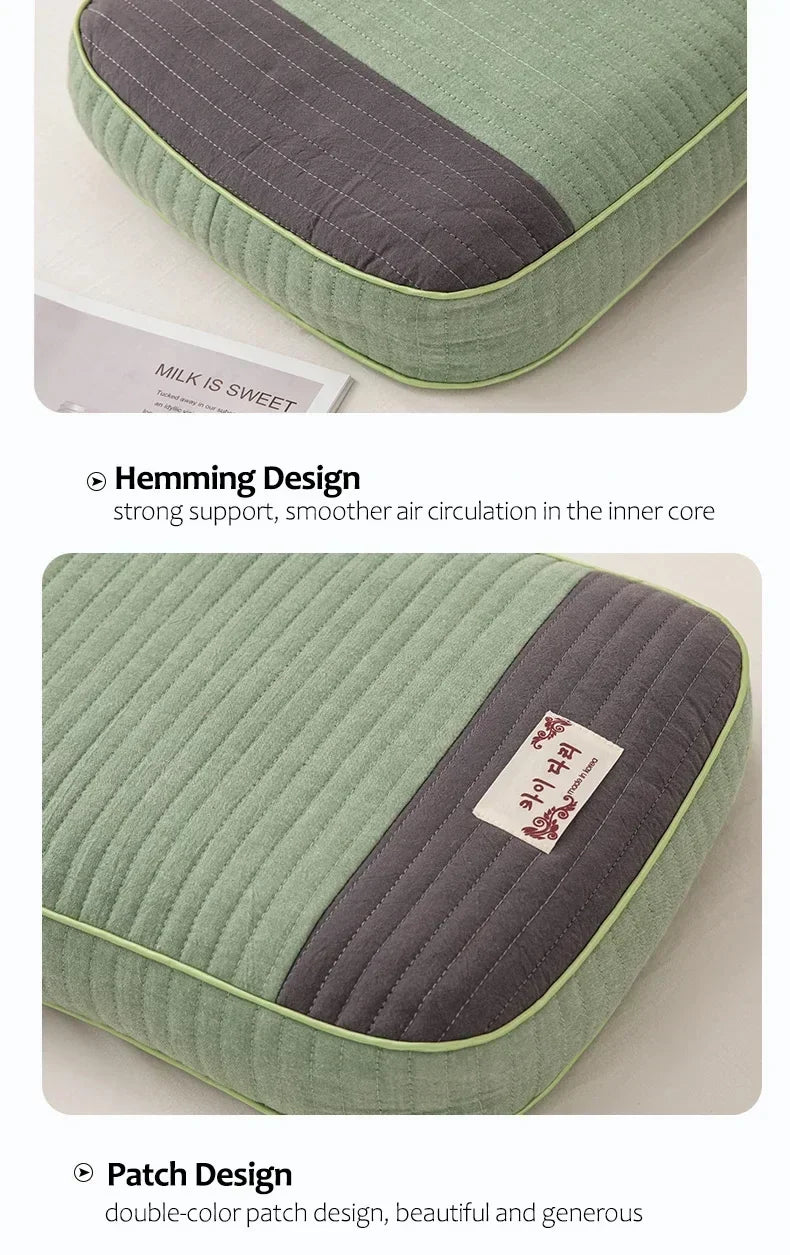 Sobakawa Traditional Buckwheat Standard Size Pillow Organic Cotton with Natural Technology for Cool Sleep Bed Sleep Pillow.