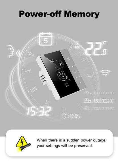 WiFi Thermostat Tuya Smart Home Thermoregulator For Boiler/Electric/Underfloor Heating Temperature Controller Alice Alexa Google.