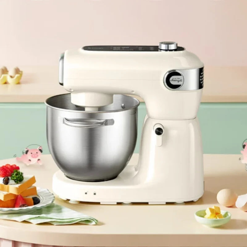 Premium Food Mixer with Dual Blades, Automatic Kneading Large Touchscreen and DC Motor for Quiet Operation 220V.