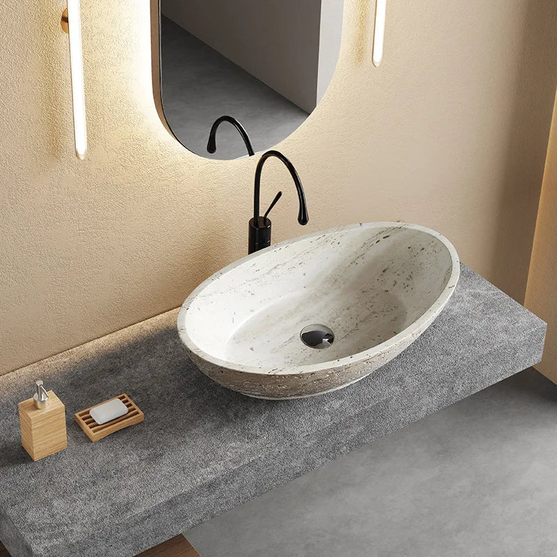 Direkt vom Hersteller integrierter Badezimmer-Haushaltsbalkon-Waschbecken Waschbecken Waschbecken Kunststein-Kunst-Tischwaschbecken