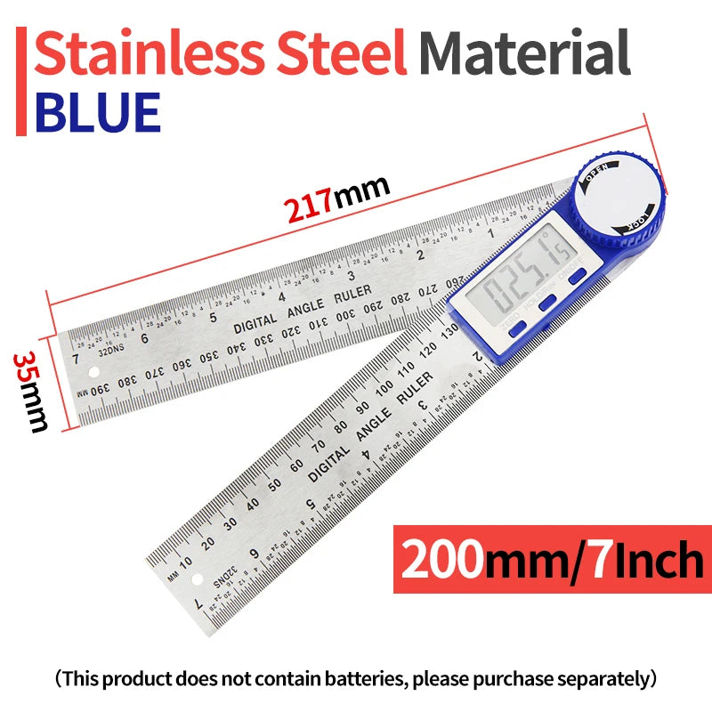 Goniometer, elektronischer Winkelmesser, digitales Messgerät, Winkelmesswerkzeug, Mehrwinkellineal, Holzbearbeitungswerkzeuge, Messgerät, Winkelsucher 360°