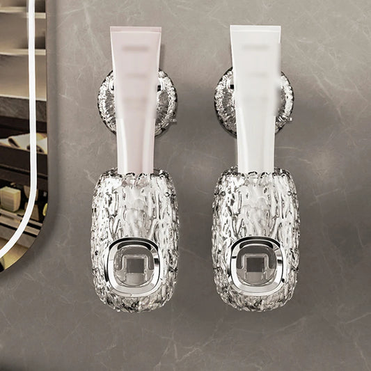 1pc automatische Zahnpasta spender kreative Wand halterung und kleine Zahnbürsten halter Quetscher für Familien dusche Badezimmer