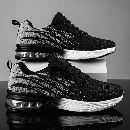 YRZL Men's Sneakers Summer Non Slip Breathable Mesh Tennis Shoes Male Lightweight Walking Shoes Casual Lace Up Sports Sneakers.