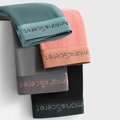 4Pcs Männer Unterwäsche Sportliche Boxer Plus Größe Jugend Boxer Shorts Bequeme Atmungsaktive Flache Hosen männer Quadratische Höschen Slip geschenk