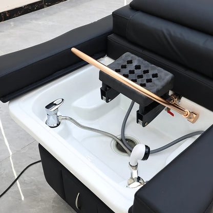 XinSheng 2025 Head SPA Massagebett, Shampoo-Betten mit Wasserzirkulation und Begasung, Massagetisch, Friseursalonmöbel