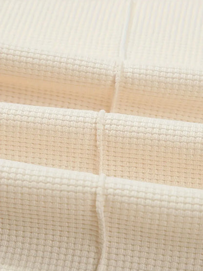 Mens Stylish Waffle Pants - Casual Sports Slim Fit with Adjustable Drawstring Secure Pockets for All Seasons - Perfect Outdoor.