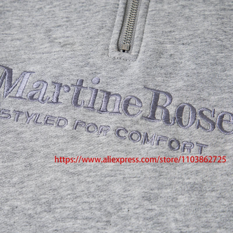 2025 MARTINE ROSE Zip Up Cardigan High Quality Splicing Design Real Photo Autumn Winter Ribbed Collar Martine Rose Jacket Coat.