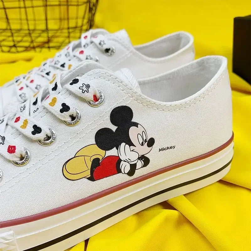 Disney cartoon canvas Stitch Couple shoes girls summer new Korean fashion wild Mickey mouse children canvas sneakers size 34-44.