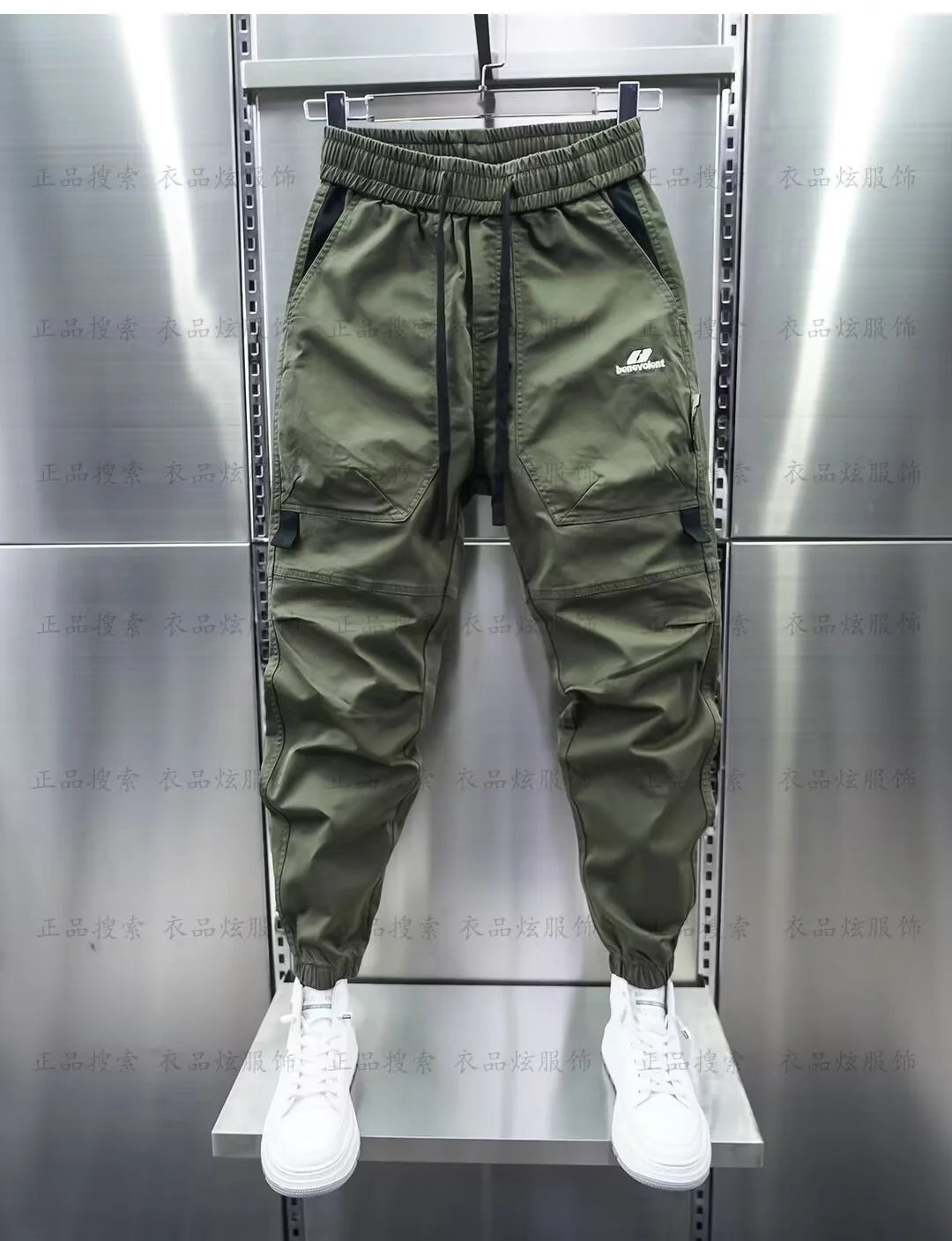 Multi-Pocket Cargo Hosen Einfarbig Casual Harem Bleistift Hosen Outdoor Jogging Jogginghose Luxus Marke männer Kleidung.