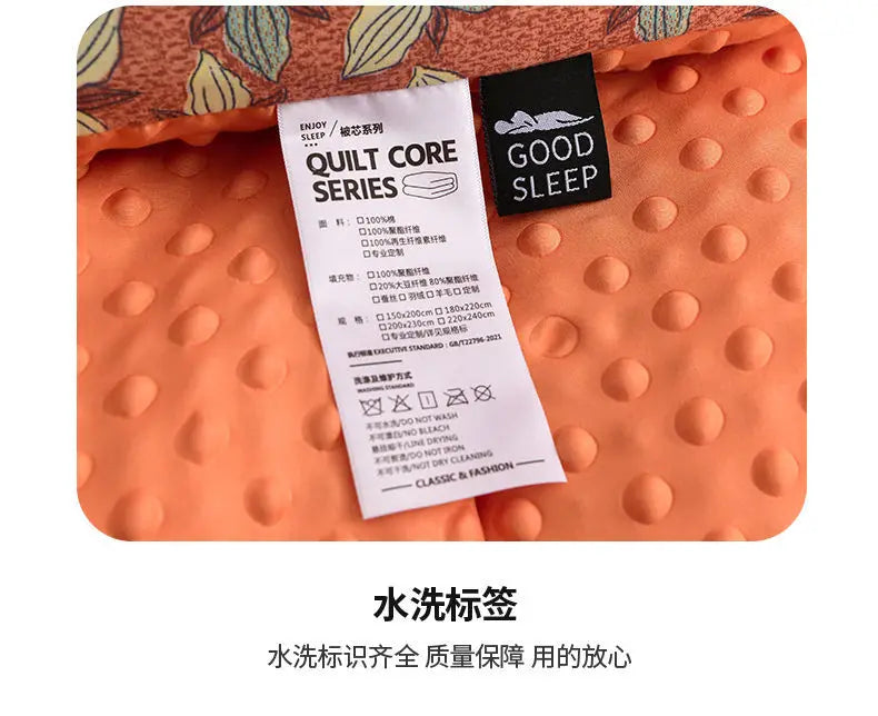 Thickened warm Doudou quilt spring and autumn quilt winter velvet thickened washed Doudou yarn double quilt core.