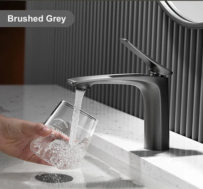 VGX Luxury Bathroom Faucets Basin Mixer Sink Faucet Gourmet Washbasin Tapware Hot Cold Water Tap Brass Chrome Black Brushed Gold