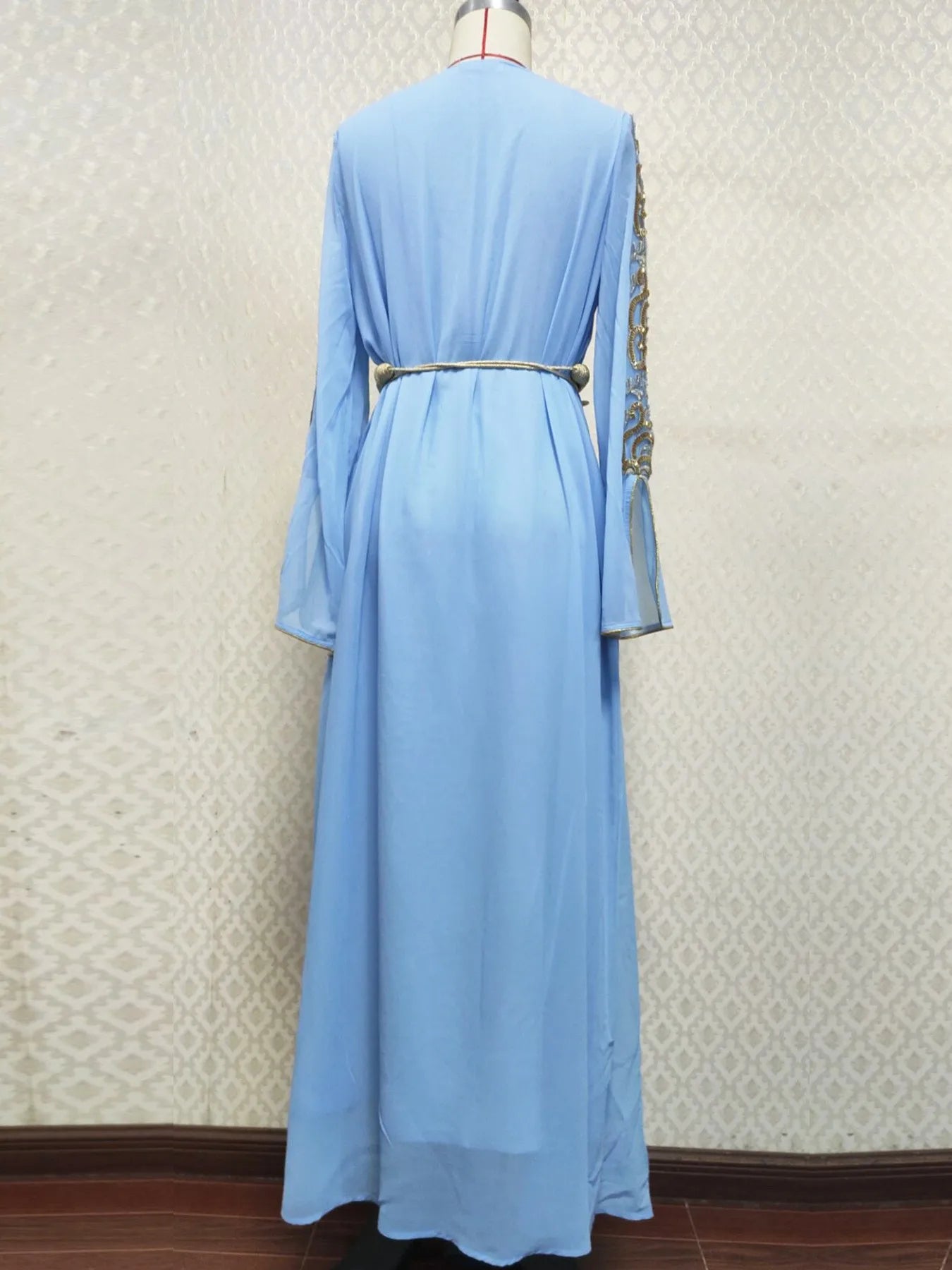 Mesh Stickerei Abaya Frauen Muslimischen Lange Maxi Kleider Oman Türkei Arabisch Kaftan Eid Party Kleid Marokko Abend Jalabiya Vestidos.