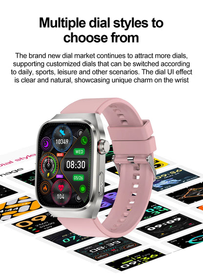 2025 New For Huawei Three highs Blood Pressure Smartwatch ECG Uric Acid Heart Rate Clock Body Analysis Health Monitoring Watches