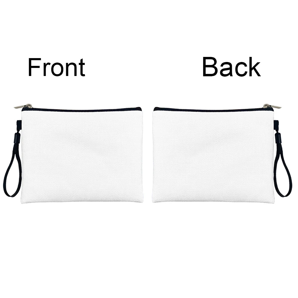 Blank Non Customized Tote Bag Fashion Teacher/Birthday Gift Make up Bags Toilet Kit Cosmetic Bag Mini Makeup Pouch.