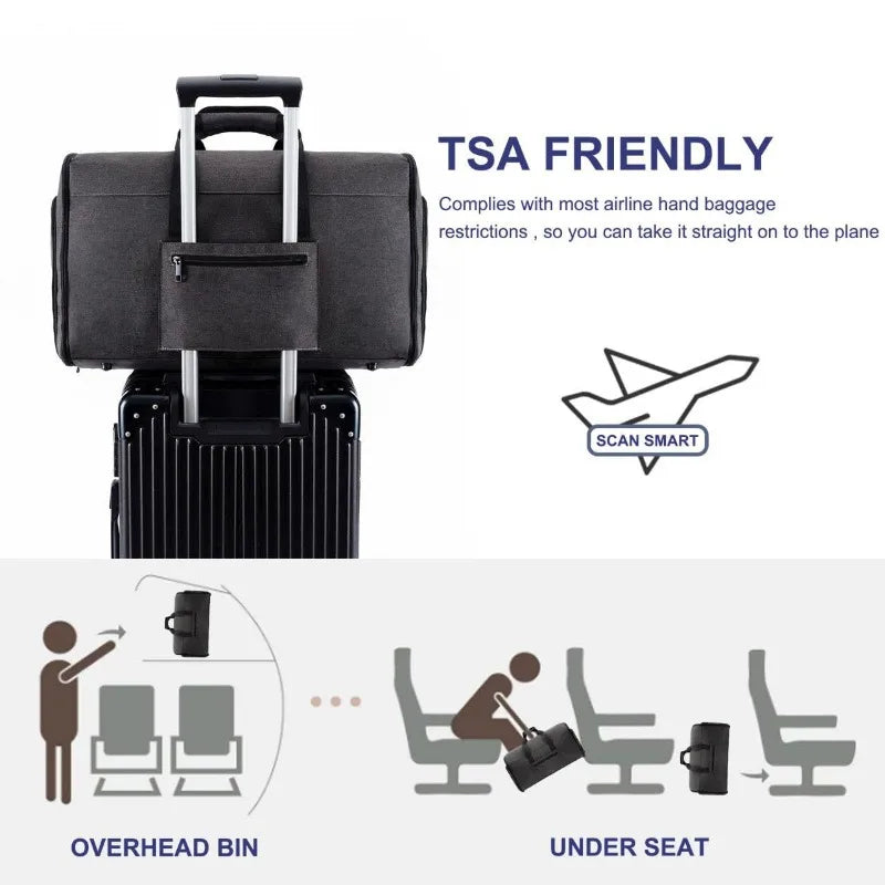 2025 Neue wasserdichte Business-Reisetasche für Herren, multifunktionale Aufbewahrungstasche für Anzüge und Kleidung mit großer Kapazität, tragbare Schultergepäcktasche.