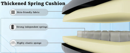 Ergonomischer elektronischer Gaming-Stuhl mit Massagefunktion, verstellbarer Lordosenstütze und Fußpedalen, Computer aus atmungsaktivem Stoff